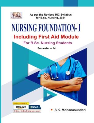 JBD Nursing Foundation– 1st Including First Aid Module By S.K Mohanasundari Latest Edition